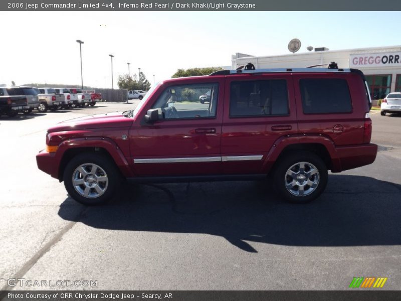Inferno Red Pearl / Dark Khaki/Light Graystone 2006 Jeep Commander Limited 4x4
