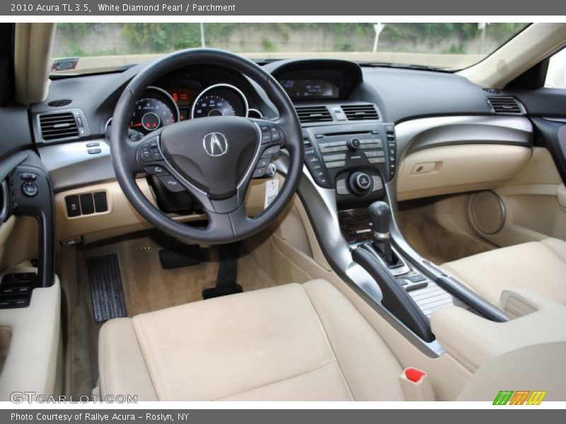 White Diamond Pearl / Parchment 2010 Acura TL 3.5