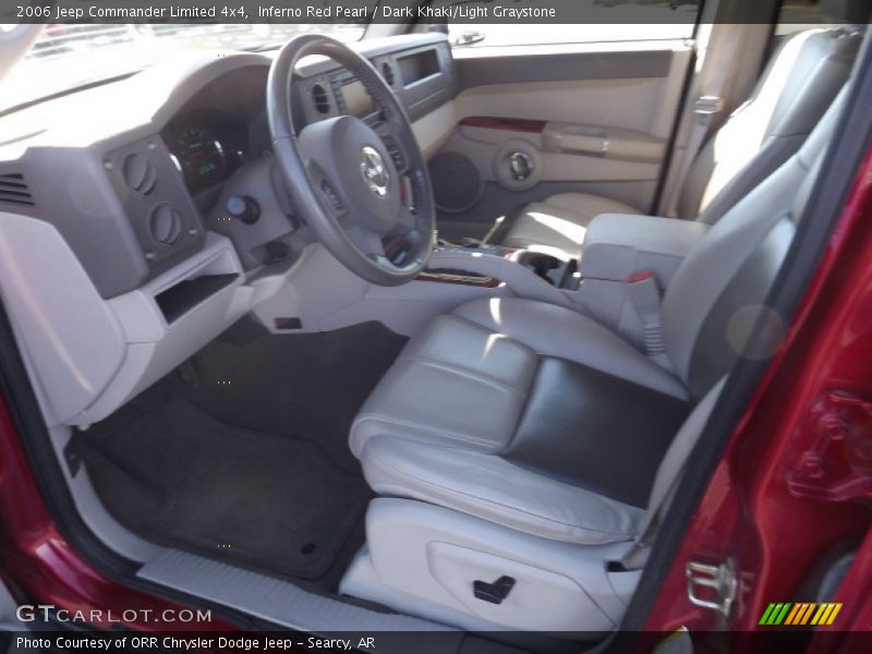 Inferno Red Pearl / Dark Khaki/Light Graystone 2006 Jeep Commander Limited 4x4