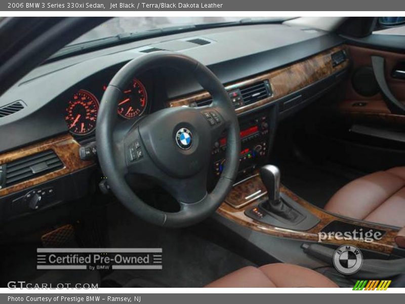 Jet Black / Terra/Black Dakota Leather 2006 BMW 3 Series 330xi Sedan
