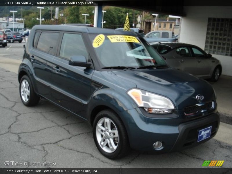 Denim Blue / Black Soul Logo Cloth 2011 Kia Soul +