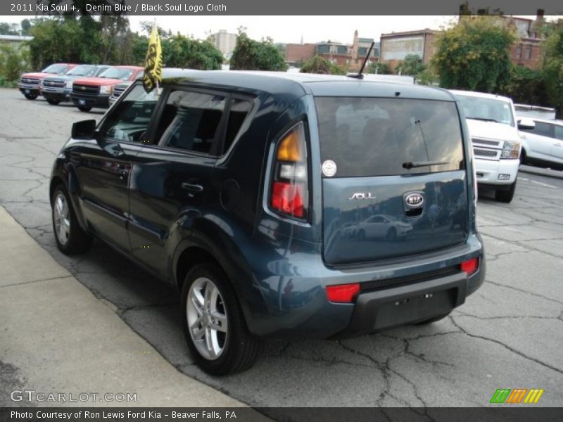 Denim Blue / Black Soul Logo Cloth 2011 Kia Soul +