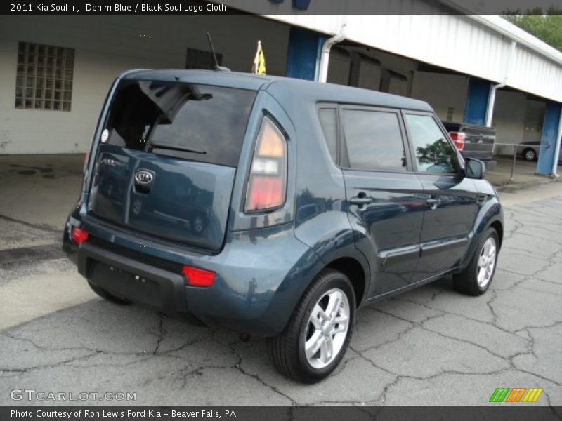 Denim Blue / Black Soul Logo Cloth 2011 Kia Soul +