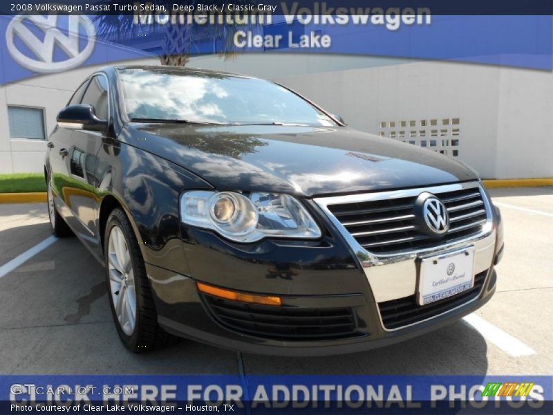 Deep Black / Classic Gray 2008 Volkswagen Passat Turbo Sedan