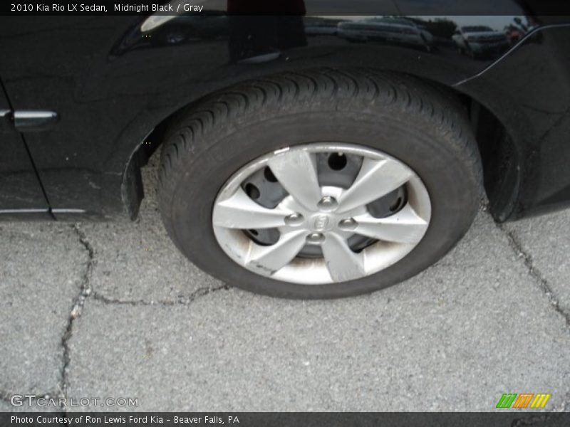 Midnight Black / Gray 2010 Kia Rio LX Sedan
