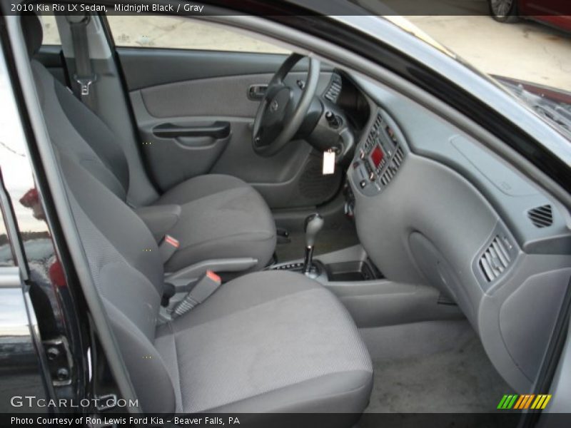 Midnight Black / Gray 2010 Kia Rio LX Sedan