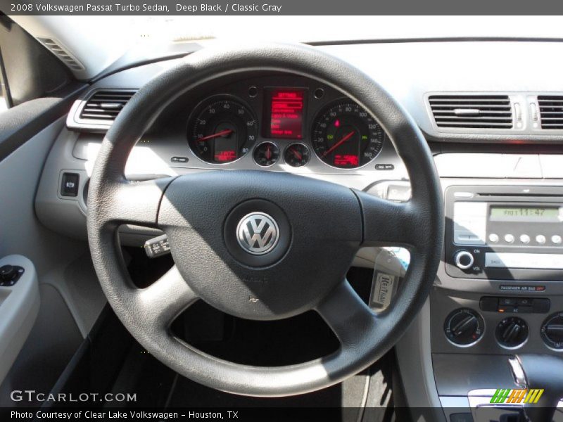 Deep Black / Classic Gray 2008 Volkswagen Passat Turbo Sedan