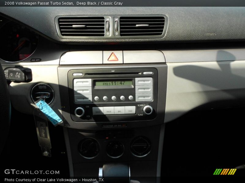 Deep Black / Classic Gray 2008 Volkswagen Passat Turbo Sedan