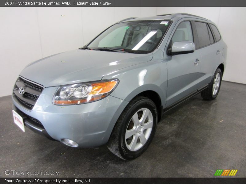 Platinum Sage / Gray 2007 Hyundai Santa Fe Limited 4WD