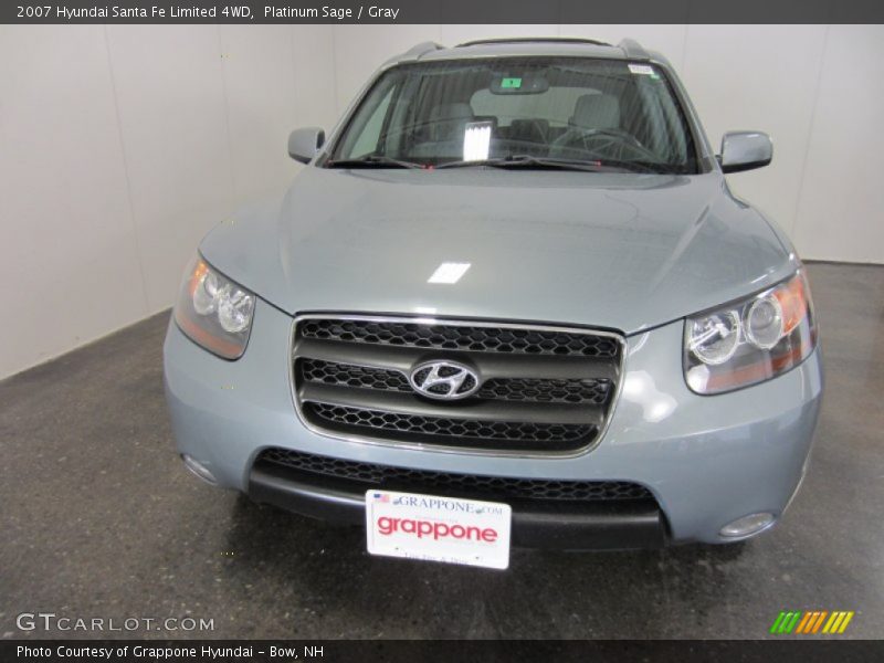 Platinum Sage / Gray 2007 Hyundai Santa Fe Limited 4WD