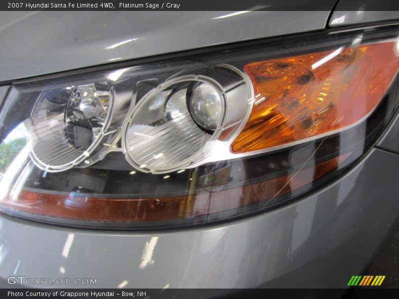 Platinum Sage / Gray 2007 Hyundai Santa Fe Limited 4WD