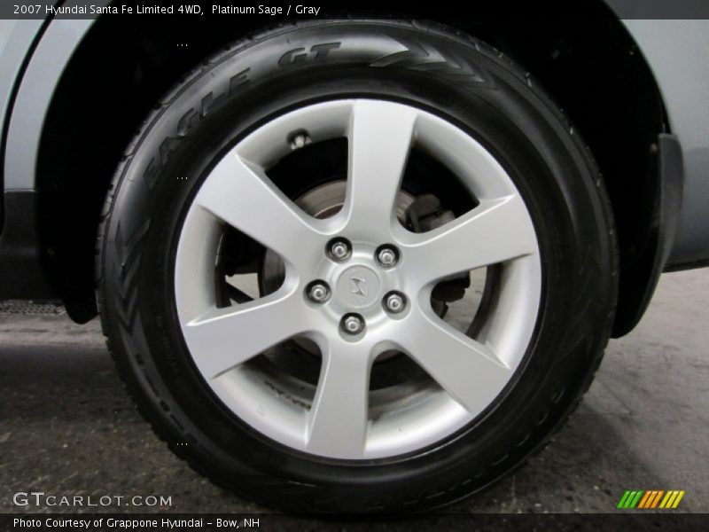 Platinum Sage / Gray 2007 Hyundai Santa Fe Limited 4WD