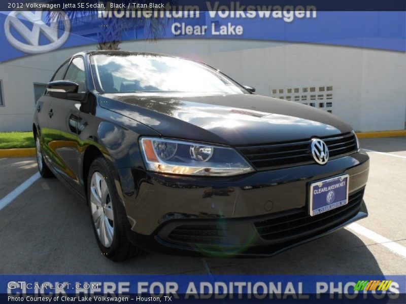 Black / Titan Black 2012 Volkswagen Jetta SE Sedan