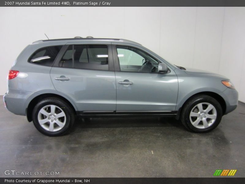 Platinum Sage / Gray 2007 Hyundai Santa Fe Limited 4WD