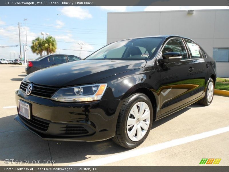 Black / Titan Black 2012 Volkswagen Jetta SE Sedan