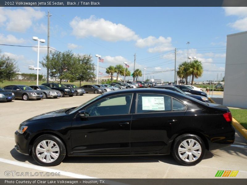 Black / Titan Black 2012 Volkswagen Jetta SE Sedan