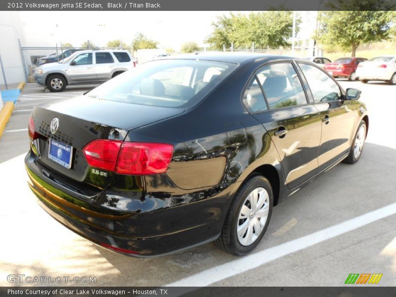 Black / Titan Black 2012 Volkswagen Jetta SE Sedan