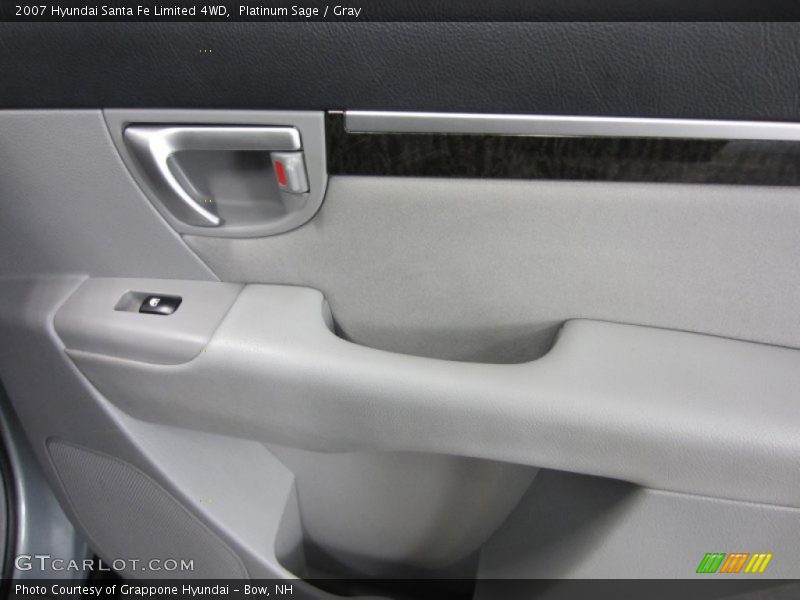 Platinum Sage / Gray 2007 Hyundai Santa Fe Limited 4WD