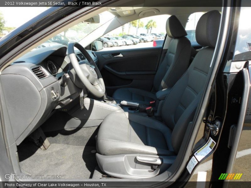 Black / Titan Black 2012 Volkswagen Jetta SE Sedan