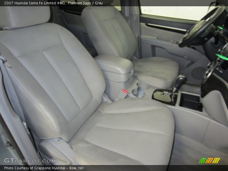 Platinum Sage / Gray 2007 Hyundai Santa Fe Limited 4WD
