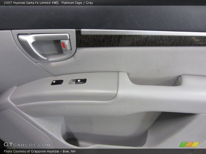 Platinum Sage / Gray 2007 Hyundai Santa Fe Limited 4WD