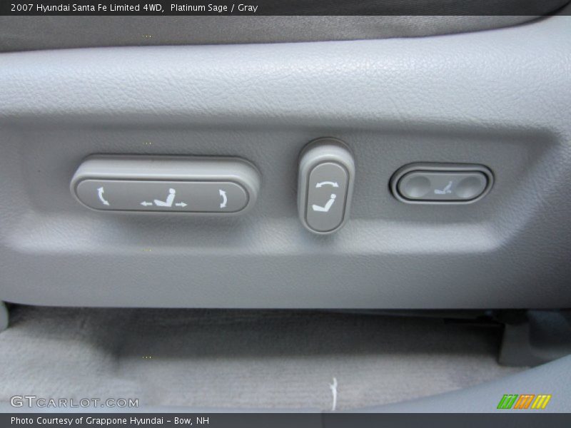 Platinum Sage / Gray 2007 Hyundai Santa Fe Limited 4WD