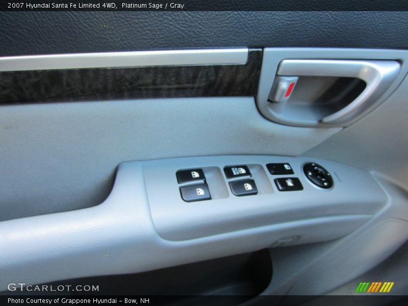 Platinum Sage / Gray 2007 Hyundai Santa Fe Limited 4WD