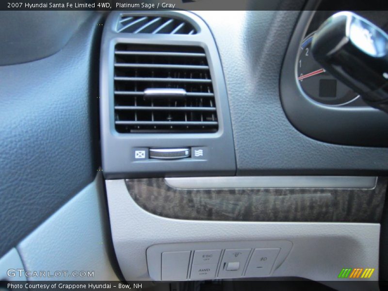 Platinum Sage / Gray 2007 Hyundai Santa Fe Limited 4WD