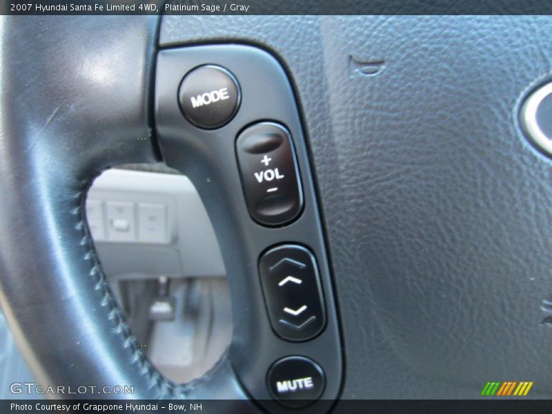 Platinum Sage / Gray 2007 Hyundai Santa Fe Limited 4WD