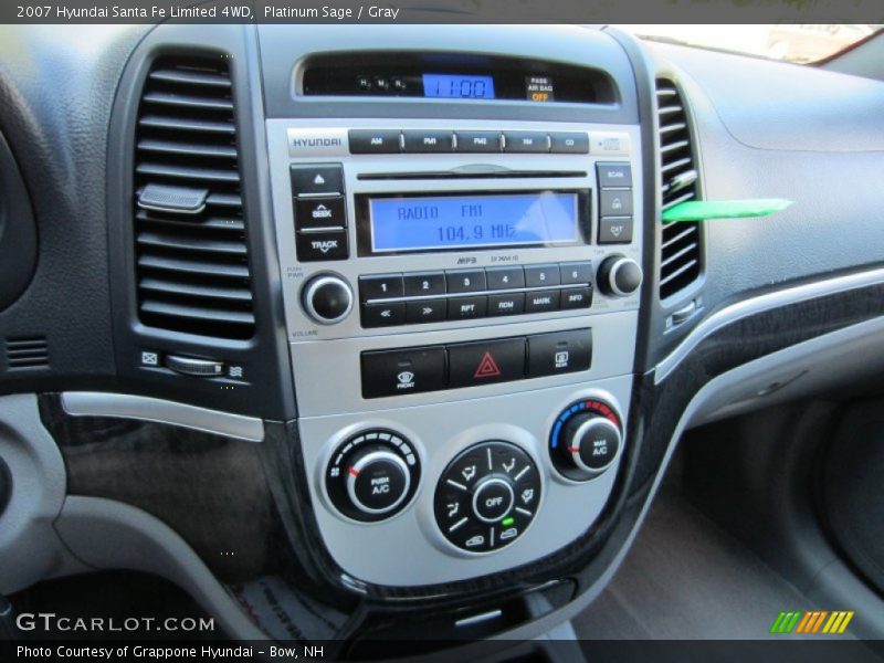 Platinum Sage / Gray 2007 Hyundai Santa Fe Limited 4WD