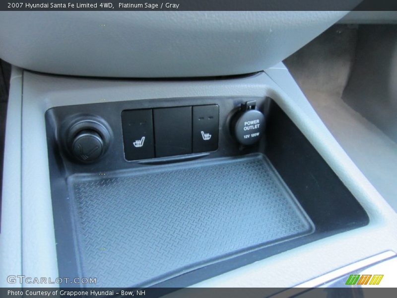 Platinum Sage / Gray 2007 Hyundai Santa Fe Limited 4WD