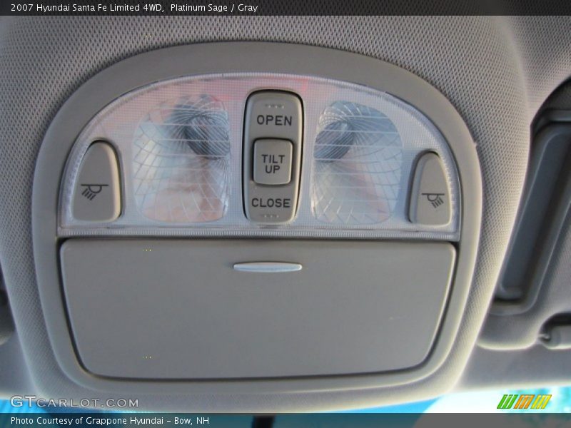 Platinum Sage / Gray 2007 Hyundai Santa Fe Limited 4WD