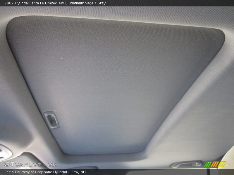 Platinum Sage / Gray 2007 Hyundai Santa Fe Limited 4WD