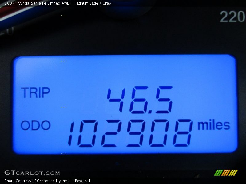 Platinum Sage / Gray 2007 Hyundai Santa Fe Limited 4WD
