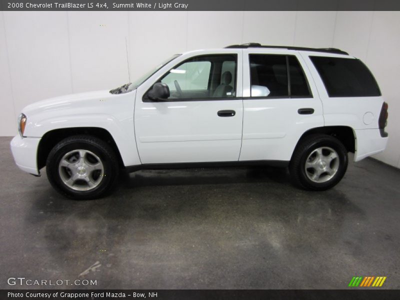 Summit White / Light Gray 2008 Chevrolet TrailBlazer LS 4x4