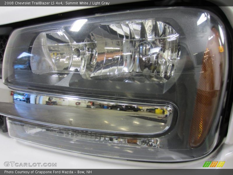 Summit White / Light Gray 2008 Chevrolet TrailBlazer LS 4x4