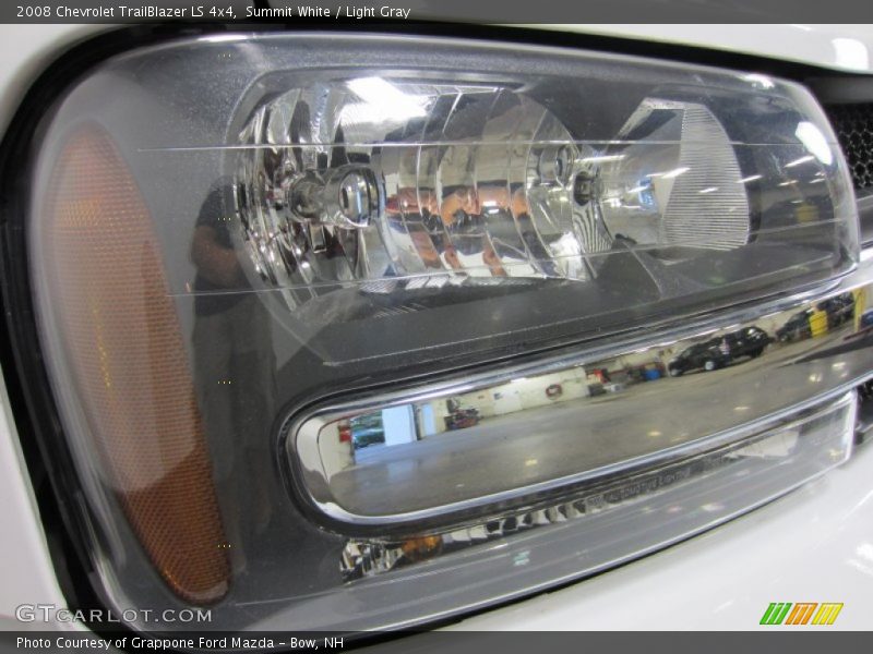 Summit White / Light Gray 2008 Chevrolet TrailBlazer LS 4x4