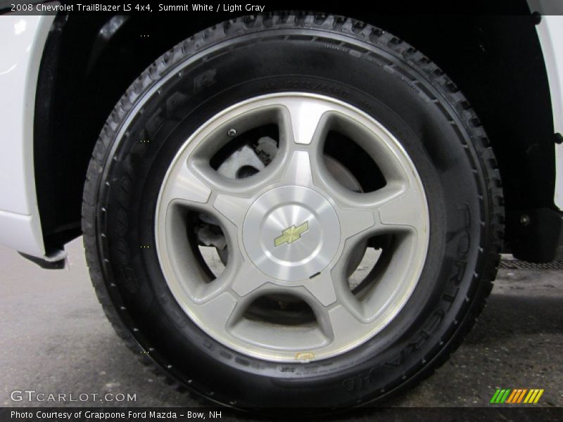 Summit White / Light Gray 2008 Chevrolet TrailBlazer LS 4x4