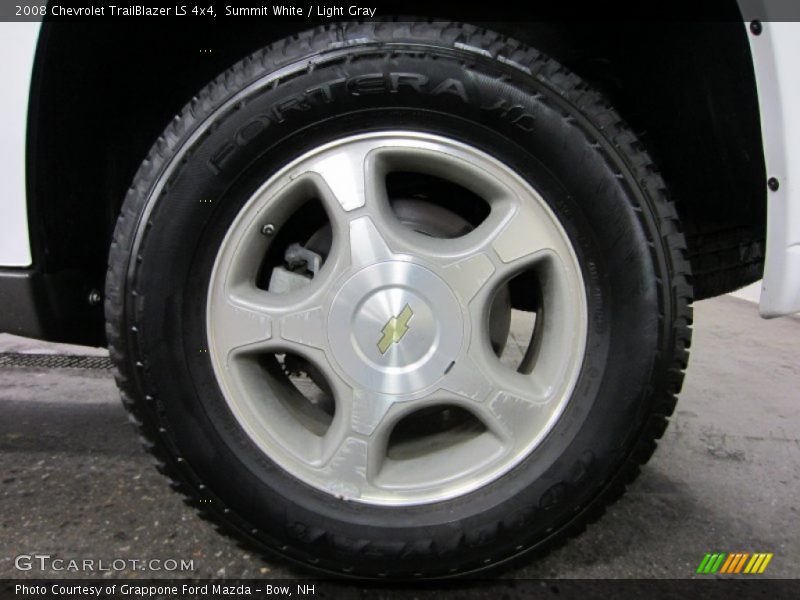 Summit White / Light Gray 2008 Chevrolet TrailBlazer LS 4x4