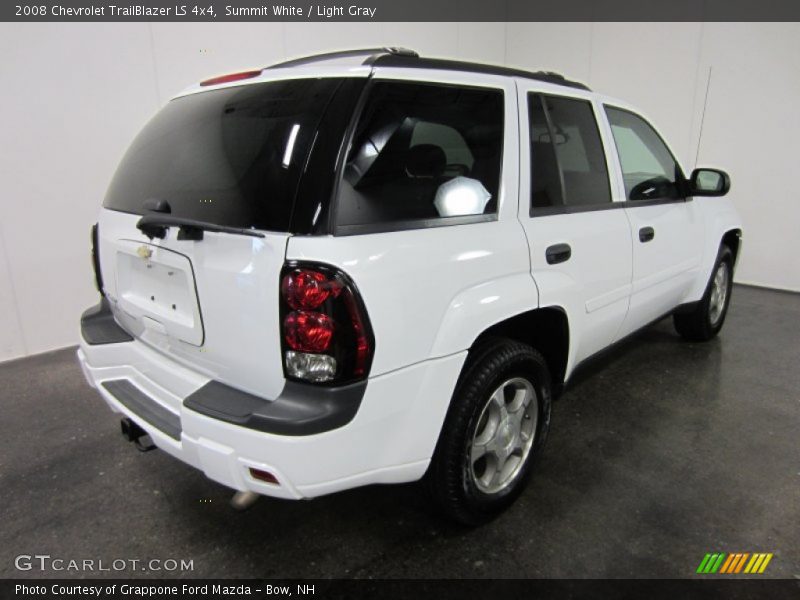 Summit White / Light Gray 2008 Chevrolet TrailBlazer LS 4x4