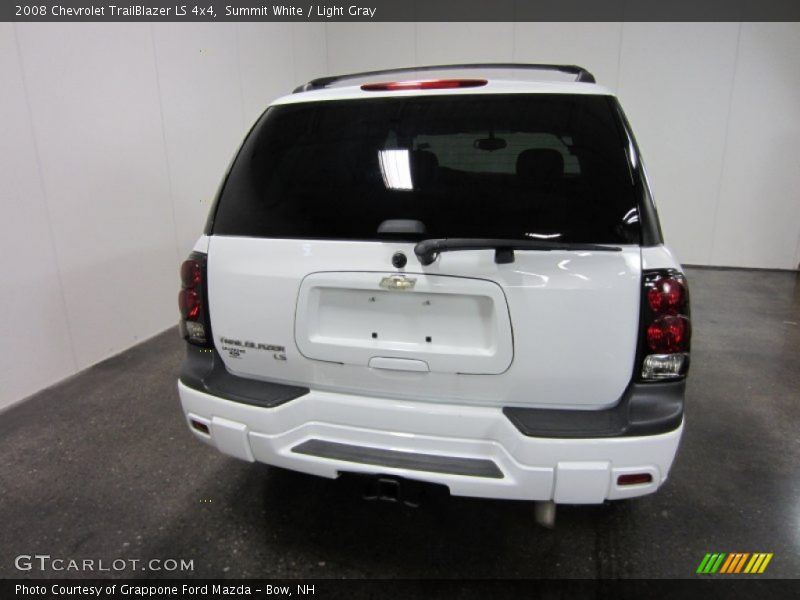 Summit White / Light Gray 2008 Chevrolet TrailBlazer LS 4x4