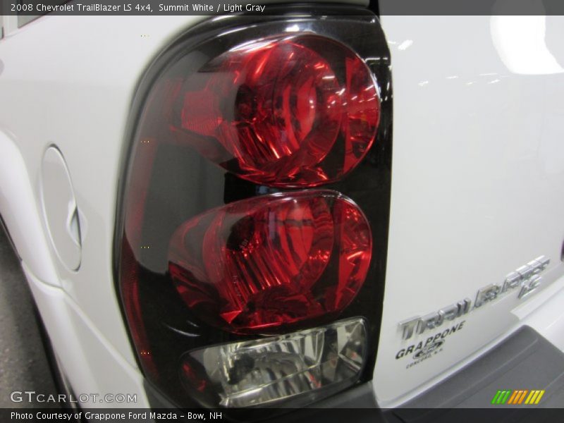 Summit White / Light Gray 2008 Chevrolet TrailBlazer LS 4x4