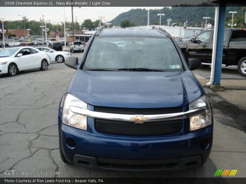 Navy Blue Metallic / Light Gray 2008 Chevrolet Equinox LS