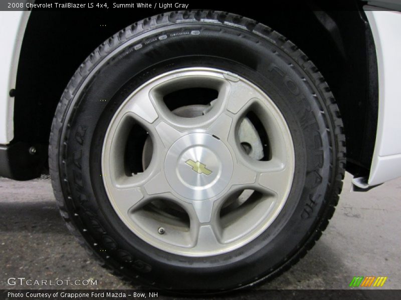 Summit White / Light Gray 2008 Chevrolet TrailBlazer LS 4x4