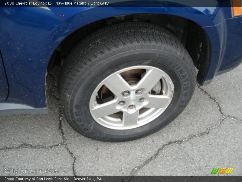 Navy Blue Metallic / Light Gray 2008 Chevrolet Equinox LS