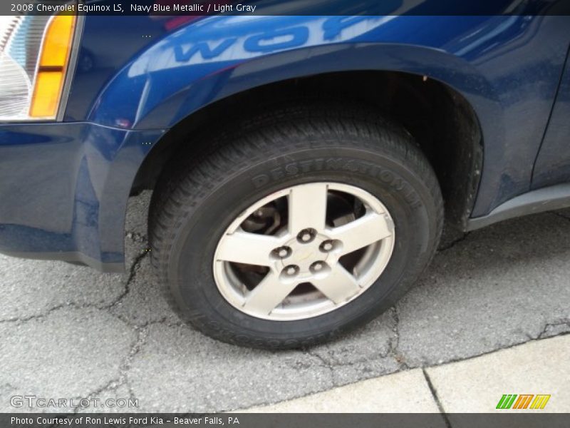Navy Blue Metallic / Light Gray 2008 Chevrolet Equinox LS
