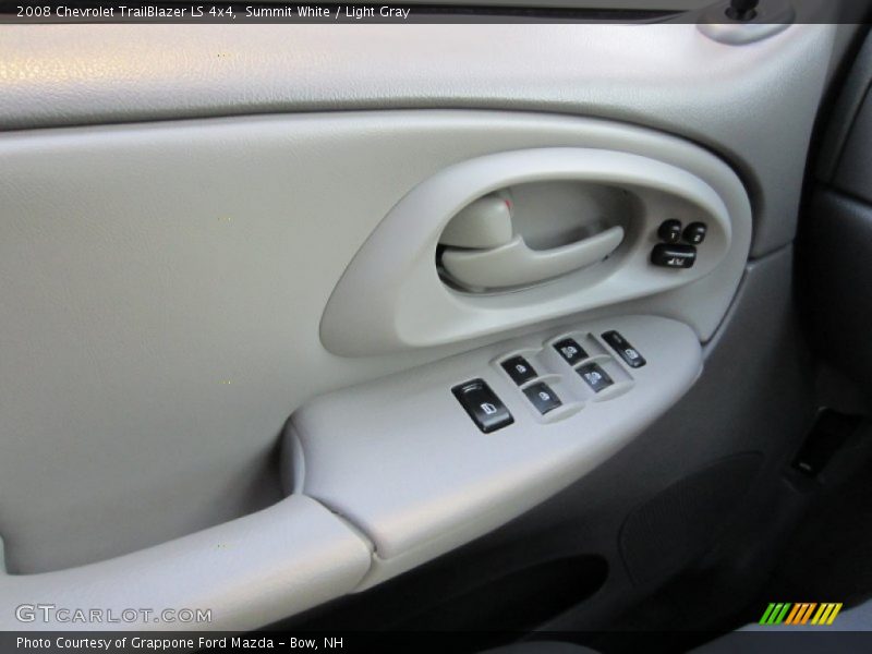 Summit White / Light Gray 2008 Chevrolet TrailBlazer LS 4x4