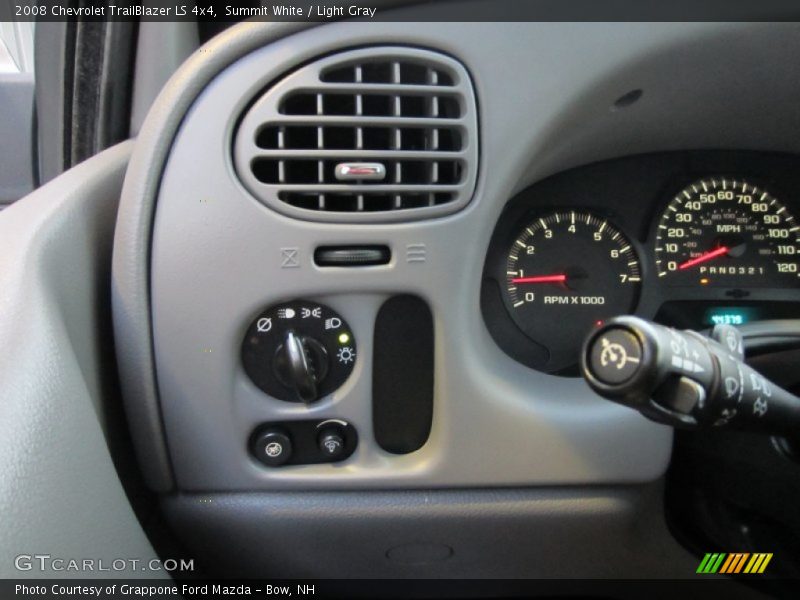 Summit White / Light Gray 2008 Chevrolet TrailBlazer LS 4x4