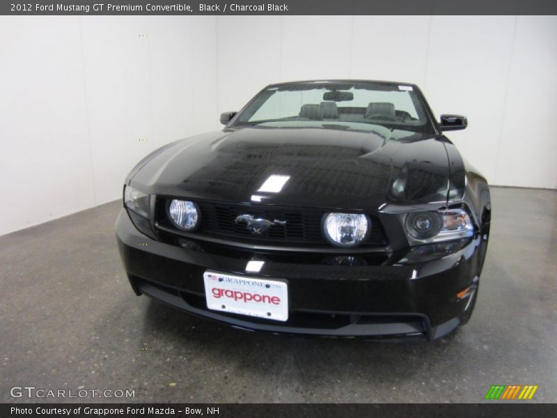 Black / Charcoal Black 2012 Ford Mustang GT Premium Convertible
