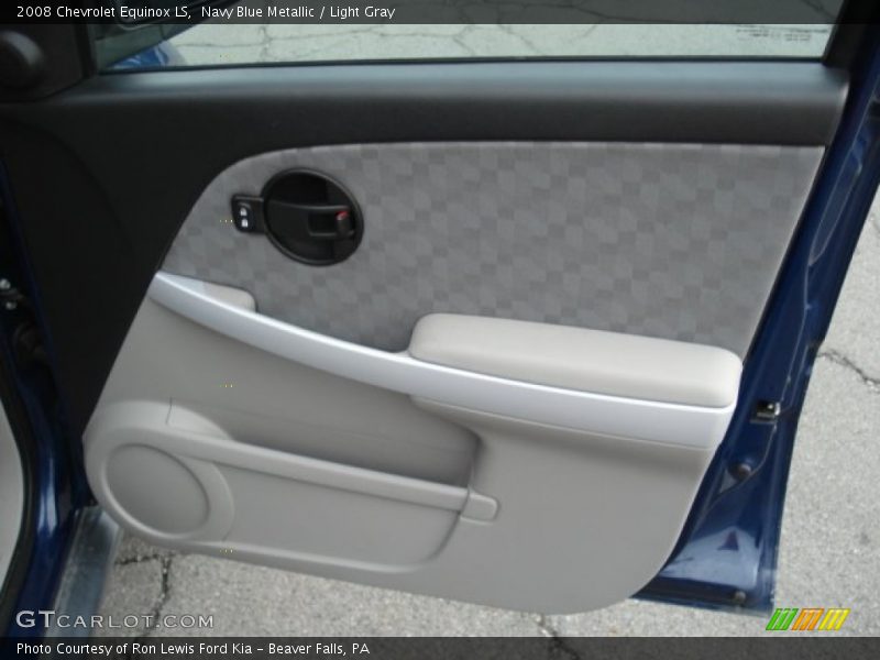 Navy Blue Metallic / Light Gray 2008 Chevrolet Equinox LS